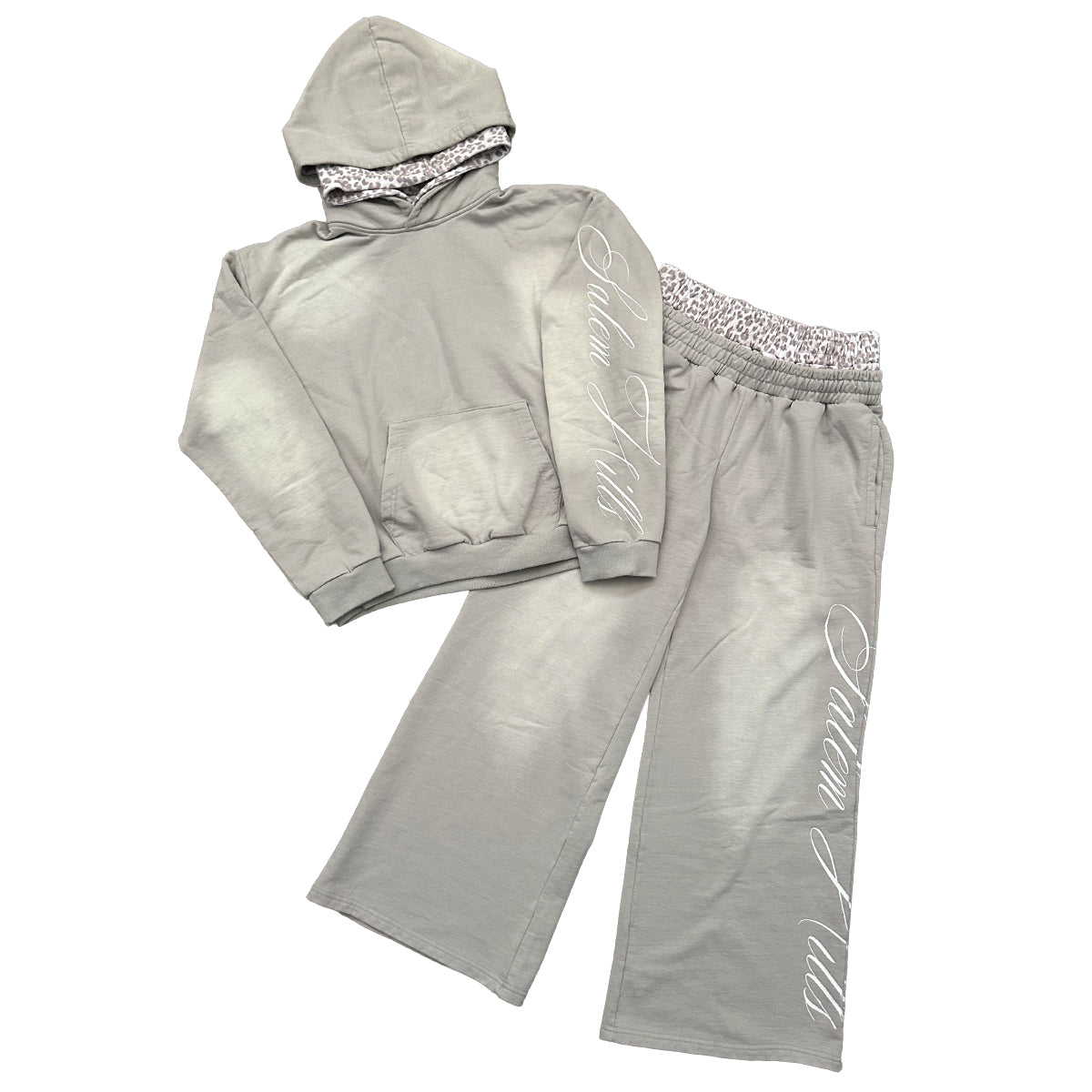 GREY DOUBLE LEOPARD SET
