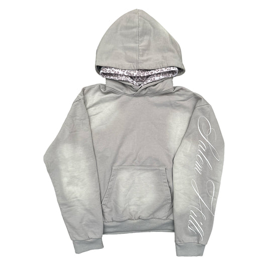 GREY DOUBLE LEOPARD HOODIE