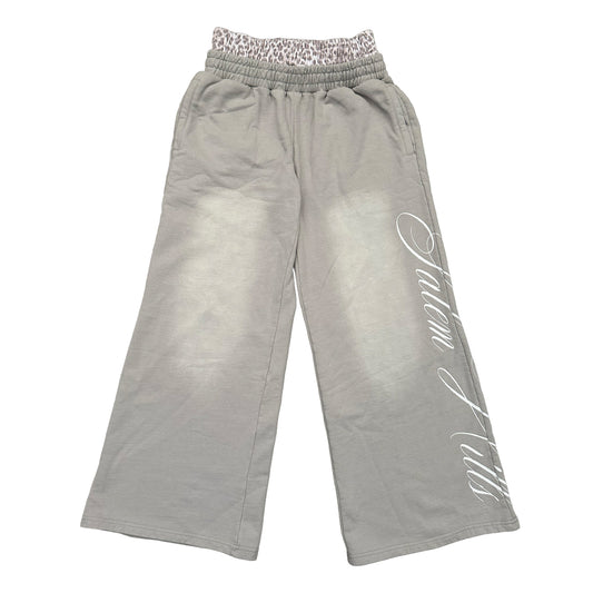 GREY DOUBLE LEOPARD SWEATS