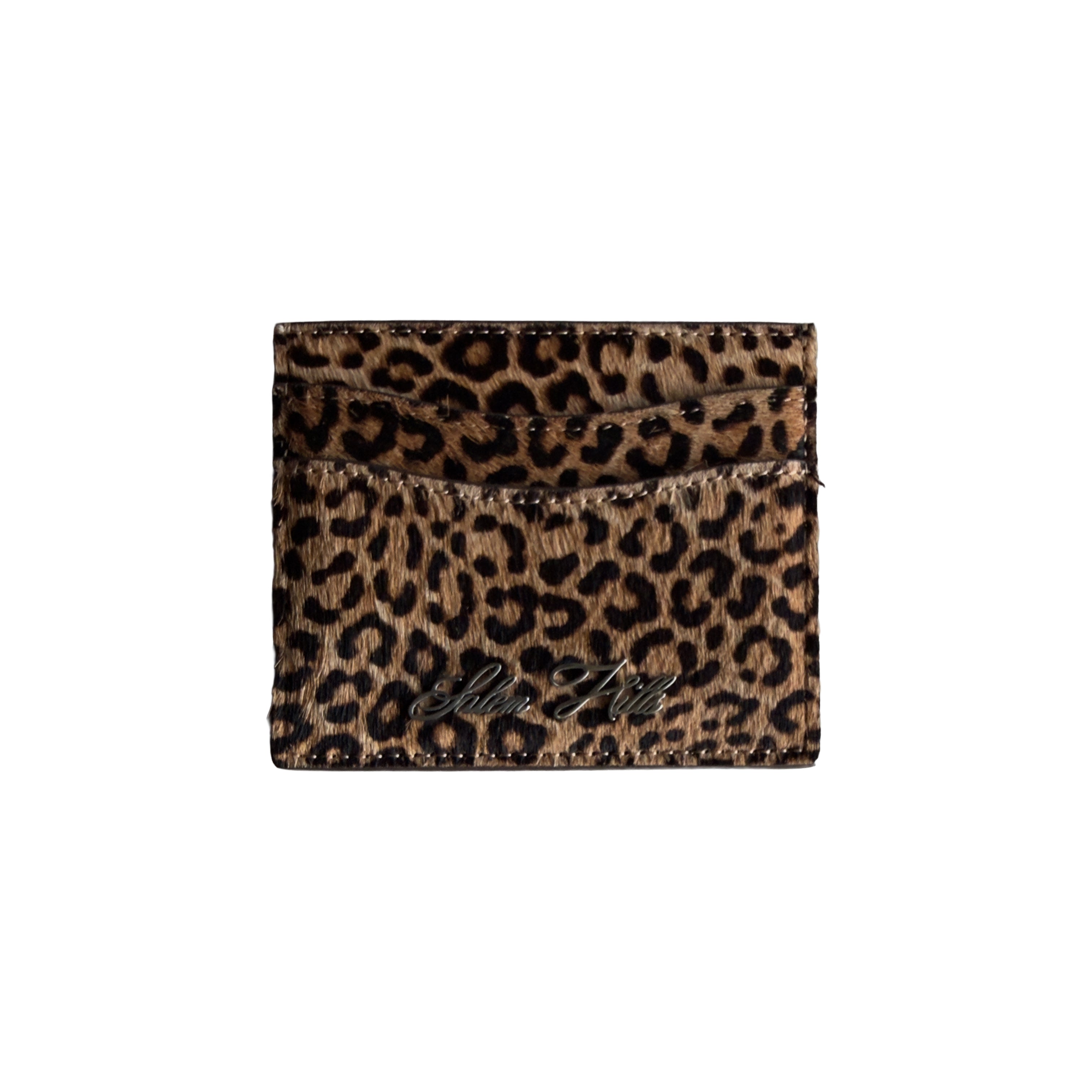 LEOPARD FUR CARD HOLDER