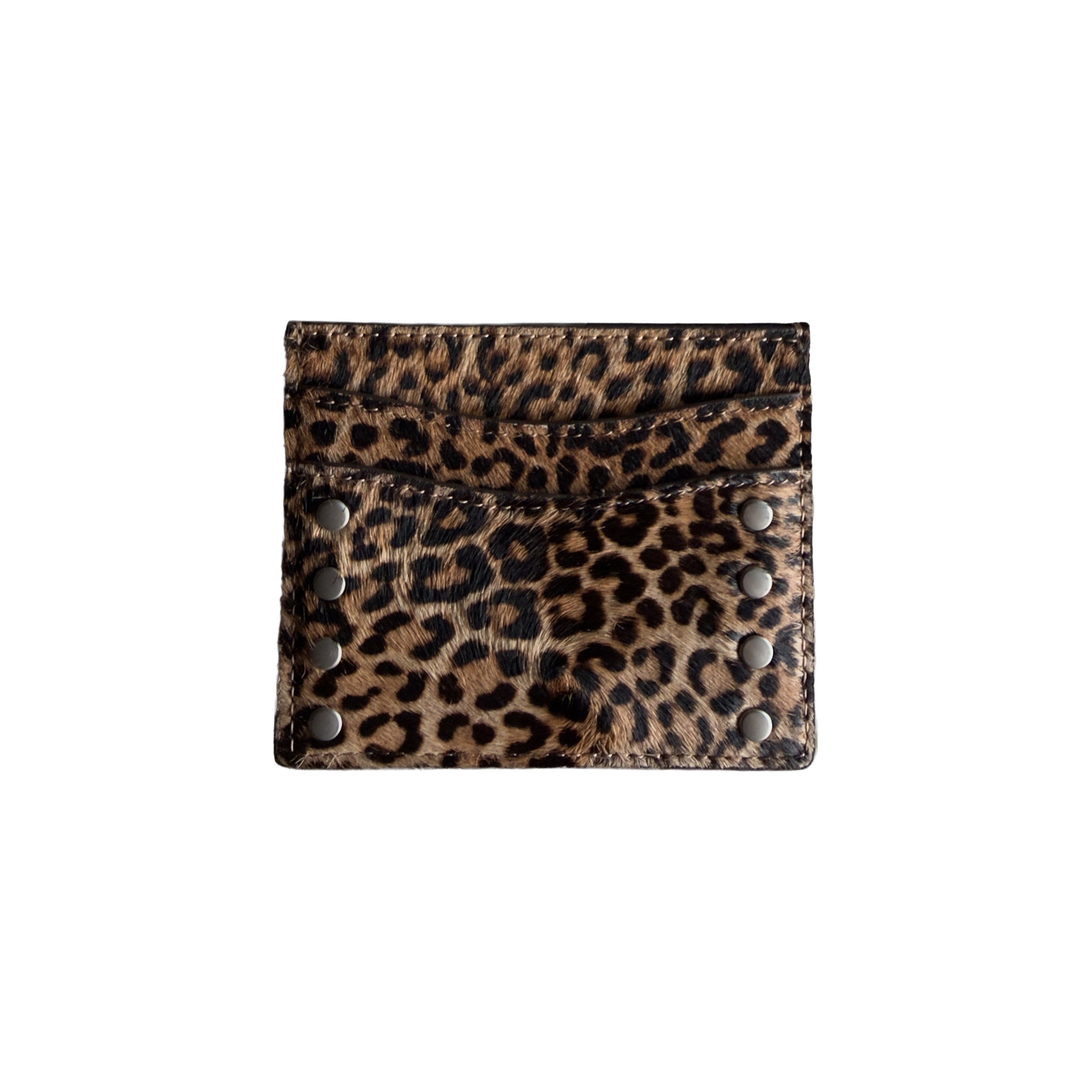 LEOPARD FUR CARD HOLDER