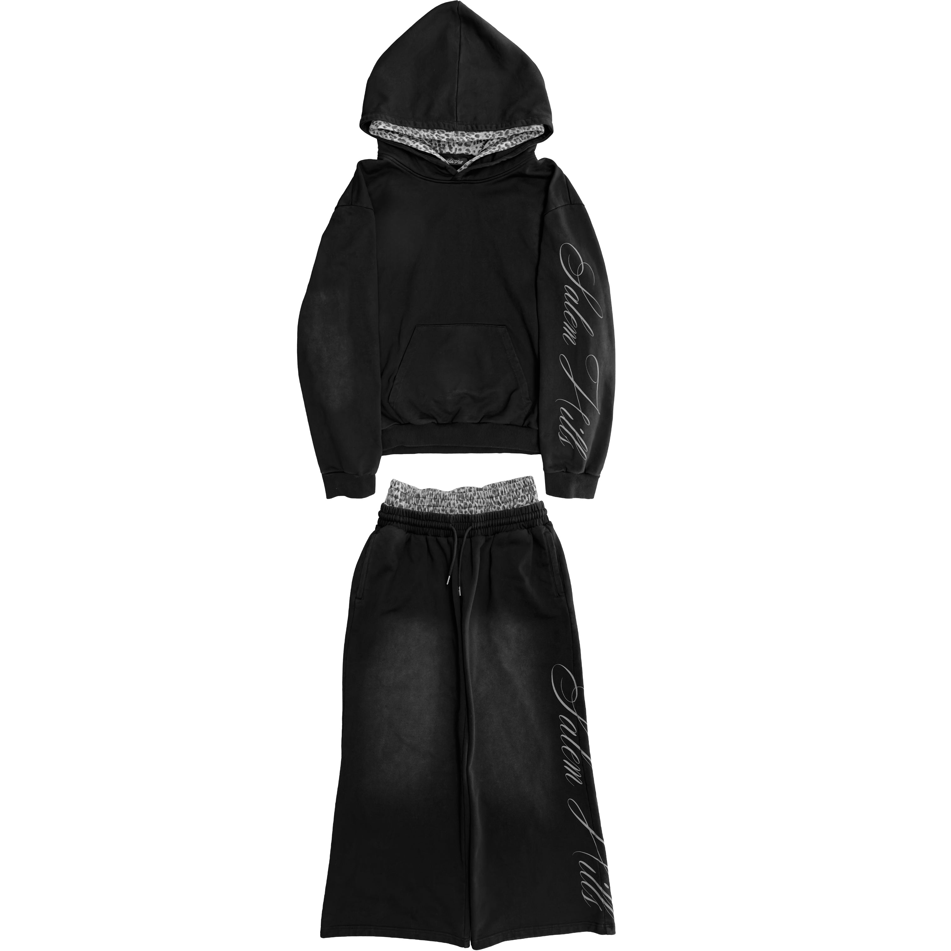 BLACK DOUBLE LEOPARD SET