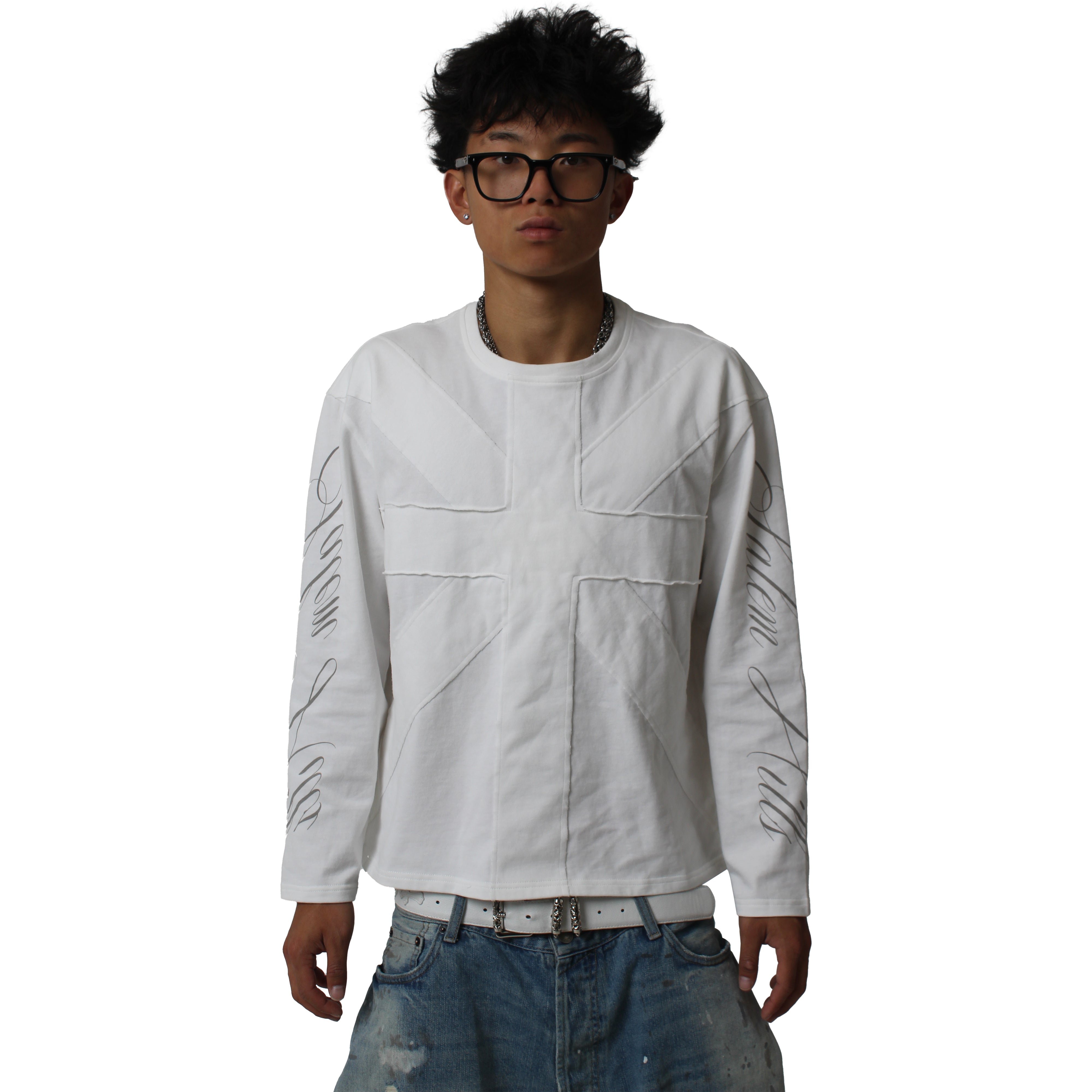 UNION JACK LONGSLEEVE WHITE