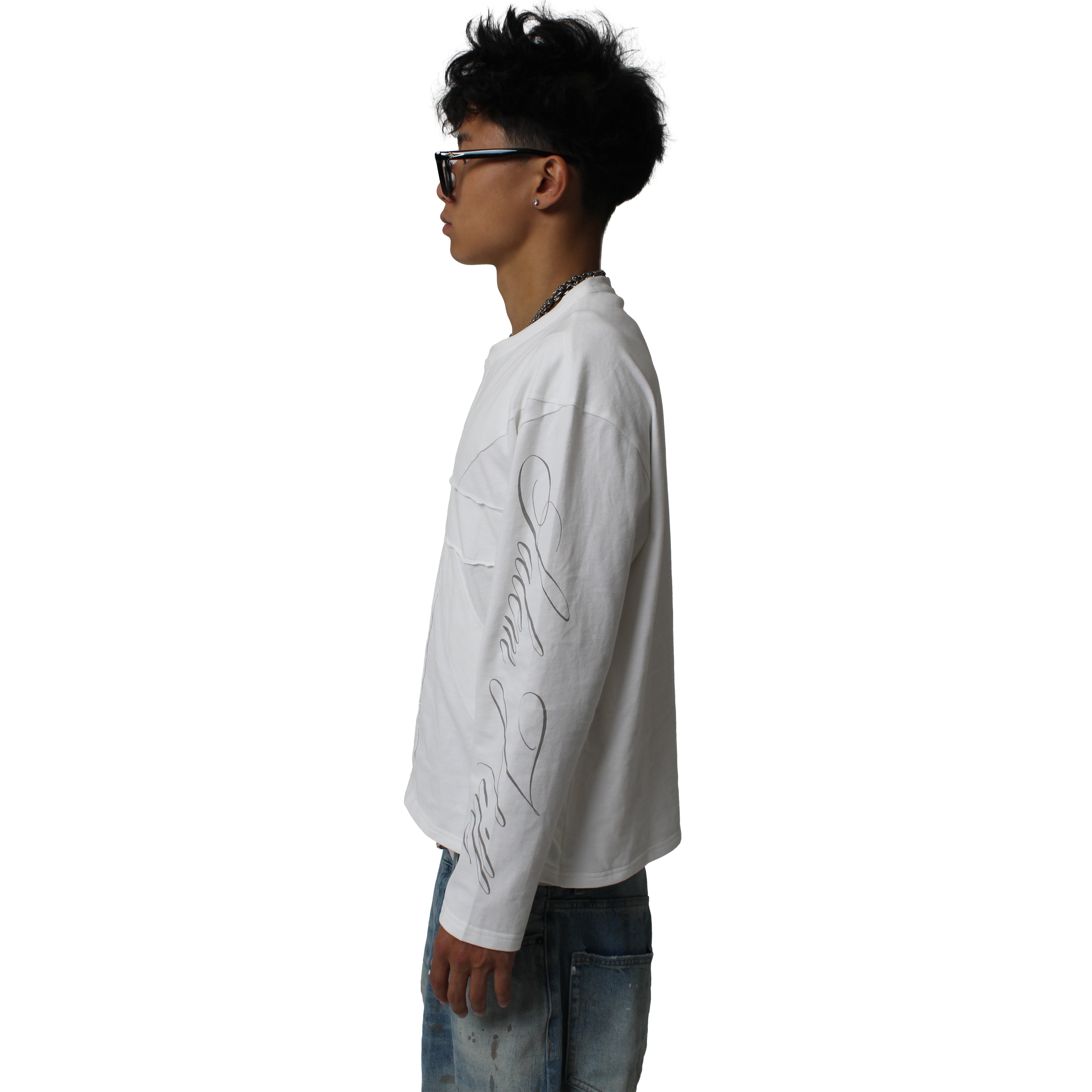 UNION JACK LONGSLEEVE WHITE