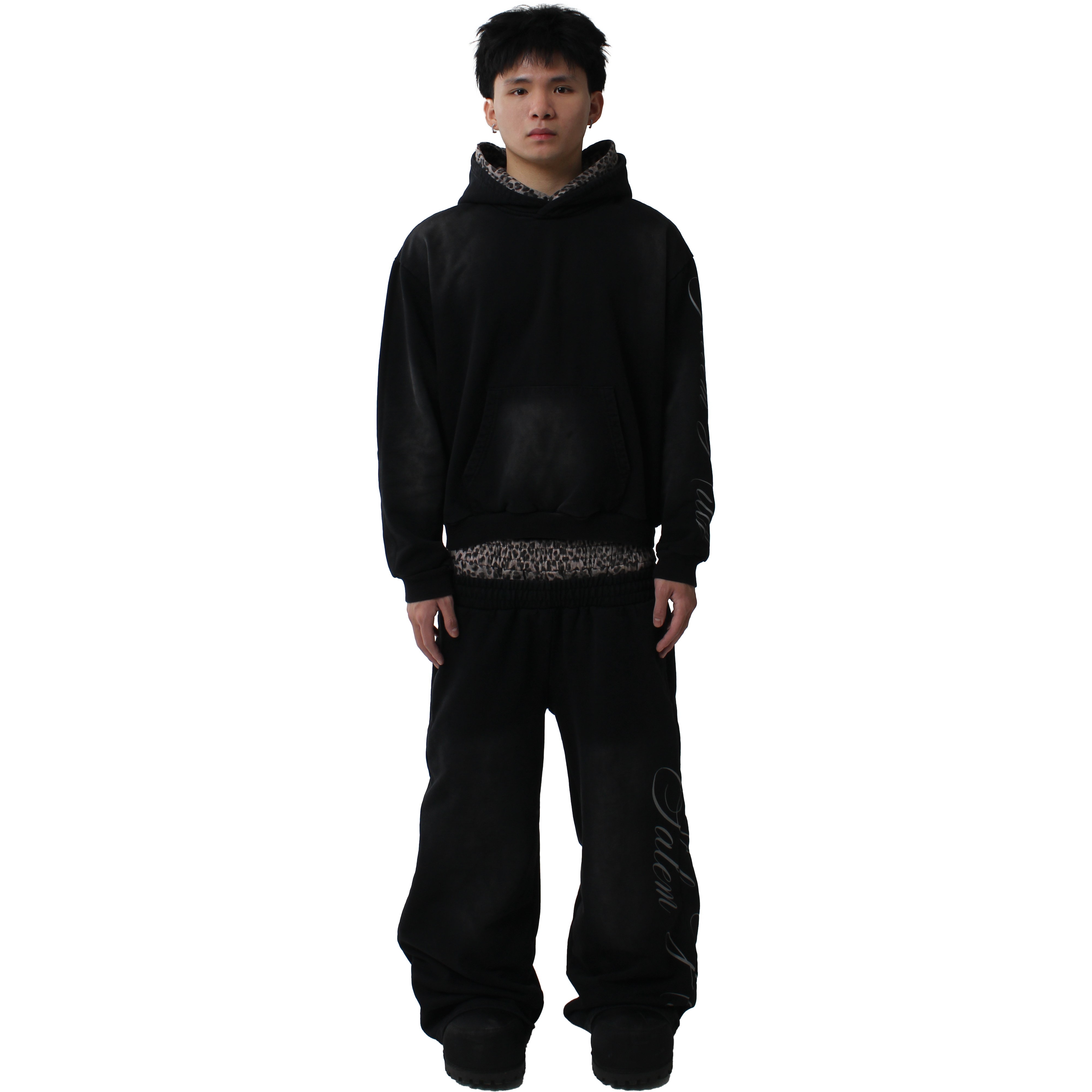 BLACK DOUBLE LEOPARD SET