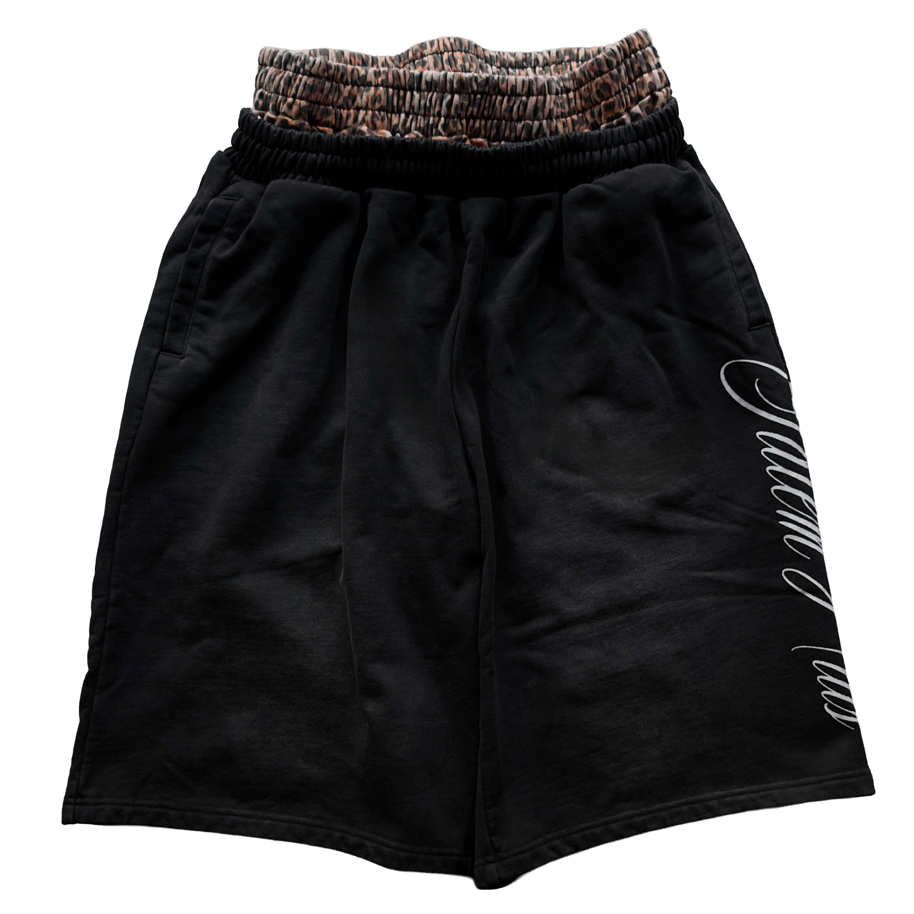 DOUBLE LEOPARD SHORTS