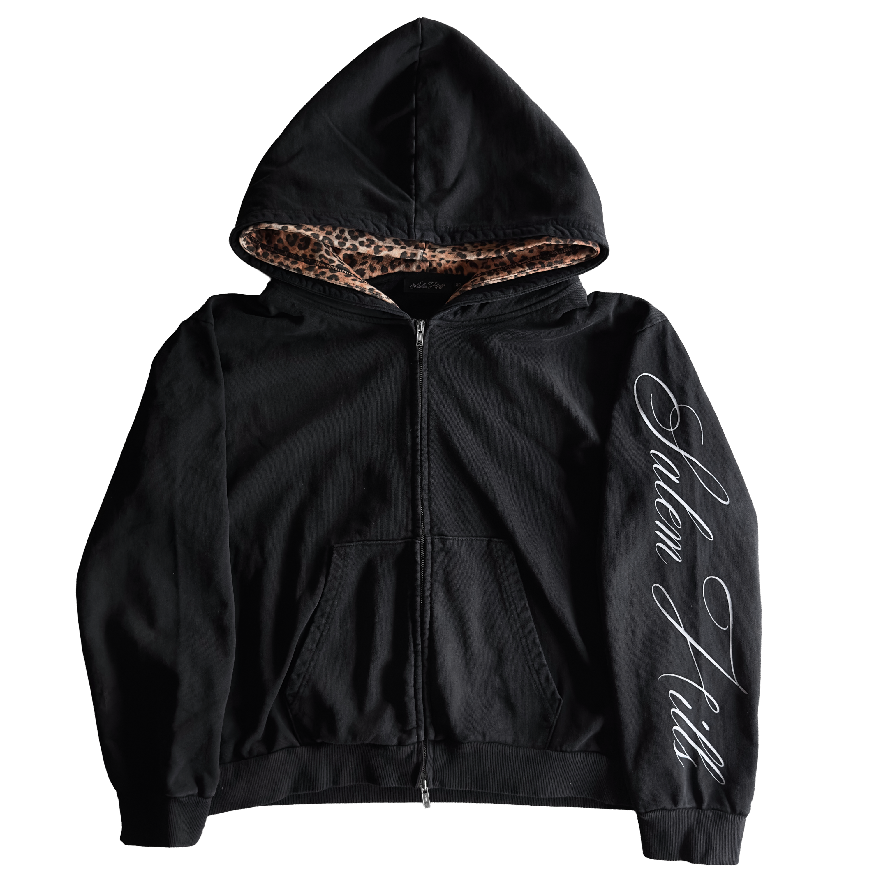 DOUBLE LEOPARD ZIP UP